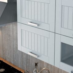   Alsó beépített szekrény, világosszürke/fehér, JULIA TYP 58