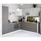 Alsó szekrény, sötétszürke/fehér, JULIA TYP 52