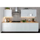 Beépített szekrény, világosszürke/fehér, JULIA TYP 81