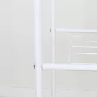 Ruhaállvány polcokkal, fehér, RETOR