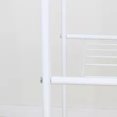 Ruhaállvány polcokkal, fehér, RETOR