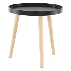 Kisasztal, fekete/természetes, SANSE TYP 2