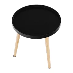 Kisasztal, fekete/természetes, SANSE TYP 2