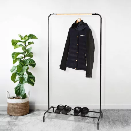 Akasztó, fekete/természetes, RAPSO