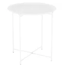 Kisasztal levehető tálcával, fehér, RENDER