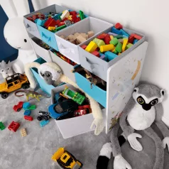   Rendszerező/Polcállvány játékokhoz, sokszínű/minta, DARLING TYP 2