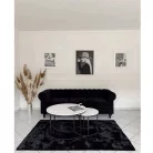 Két dohányzóasztal készlet, fehér/fekete, IKLIN