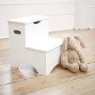 Gyereklépcsők tárolóval, fehér, HURLEY