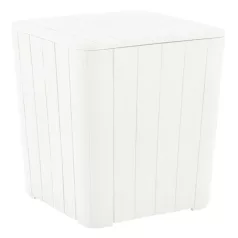 Kerti tároló doboz/kisasztal, fehér, IBLIS
