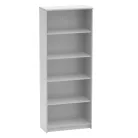 Irodai polcos szekrény, fehér, JOHAN 2 NEW 04