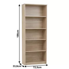 Nyitott polcos szekrény, sonoma tölgyfa, JOHAN 2 NEW 04