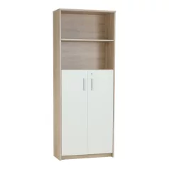   Irattartó zárható szekrénnyel, sonoma tölgy/fehér, JOHAN 2 NEW 10