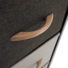 Komód szövet fiókokkal, bézs/barna, HAZEL TYP 1