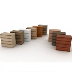 4 fiókos komód, fehér, HANY NEW 014