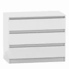 3 fiókos komód, fehér, HANY NEW  003