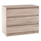 3 fiókos komód, tölgy sonoma,  HANY NEW 003