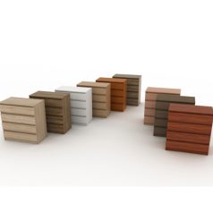 4 fiókos komód, fehér, HANY NEW 004