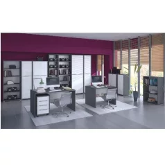 Magas könyvespolc, grafit, RIOMA NEW TYP 02