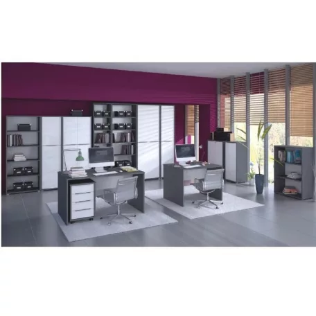 Magas könyvespolc, grafit, RIOMA NEW TYP 02