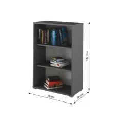 Nyitott polcos szekrény, grafit RIOMA NEW TYP 04