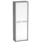 Magas polcos szekrény, grafit/fehér, RIOMA NEW TYP 05