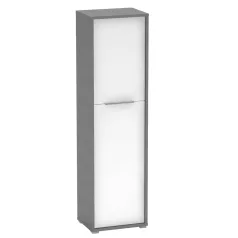 Polcos szekrény, grafit/fehér, RIOMA NEW TYP 08