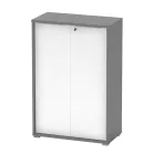 Szekrény, grafit/fehér, RIOMA NEW TYP 09