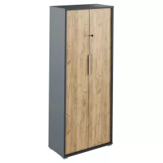   Szekrény zárral, grafit/tölgyfa artisan, RIOMA NEW  TYP 31