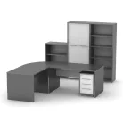 Szekrény zárral, grafit/fehér, RIOMA NEW  TYP 31