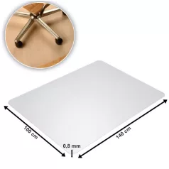   Védőalátét a szék alá, átlátszó, 140x100 cm, 0, 8 mm, ELLIE  NEW TYP 4