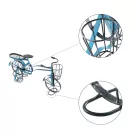 Kerékpár alakú RETRO virágcserép, fekete/kék, ALBO