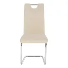 Étkezőszék, bézs Dulux Velvet szövet/világos varrás, ABIRA NEW