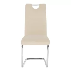   Étkezőszék, bézs Dulux Velvet szövet/világos varrás, ABIRA NEW