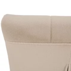 Étkezőszék, bézs Dulux Velvet szövet/króm, SALOMA NEW