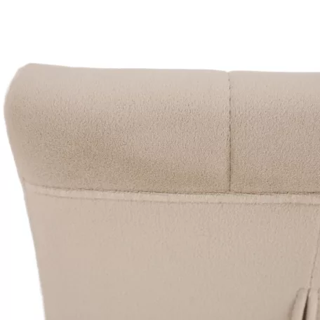 Étkezőszék, bézs Dulux Velvet szövet/króm, SALOMA NEW