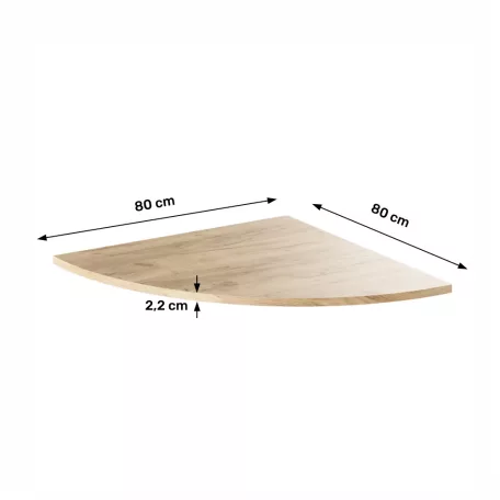 Sarokasztal PC-hez, tölgyfa artisan, RIOMA TYP 13