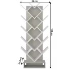 Polcrendszer, szürke/fehér, VEVEY