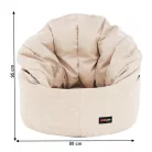 Babzsák, bézs szövet, KENOD