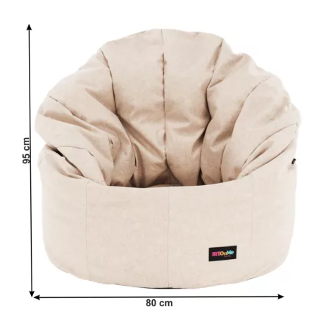 Babzsák, bézs szövet, KENOD