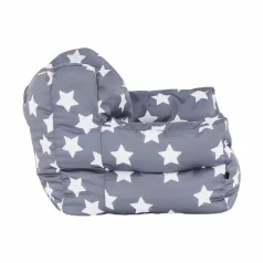 Babzsák, szürke/fehér, csillag minta, LURKO