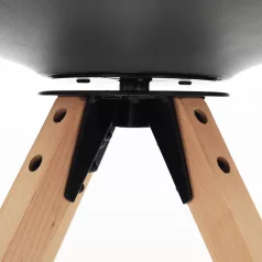 Stílusos forgószék, sötétszürke, ETOSA