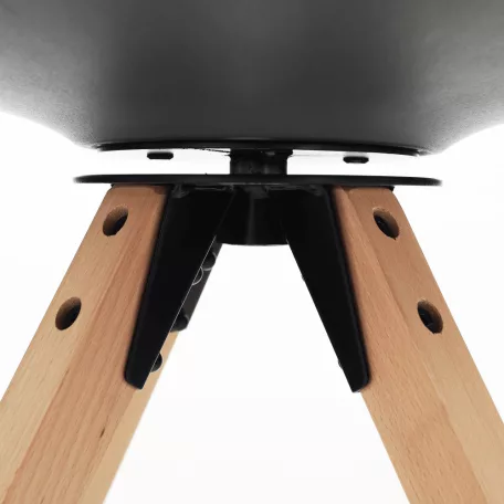 Stílusos forgószék, sötétszürke, ETOSA