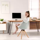 Stílusos forgószék, világosszürke, ETOSA