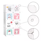 Gyerek moduláris szekrény, szürke/gyerek minta, ATREY