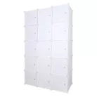 Moduláris multifunkciós szekrény, fehér, ZALVO