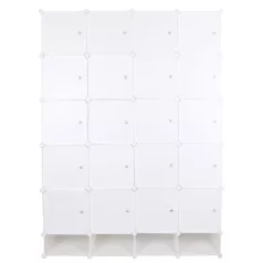 Moduláris multifunkciós szekrény, fehér, ZAFOD