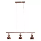 Függőlámpa retro stílusban, fém, rose gold, AVIER TYP 4