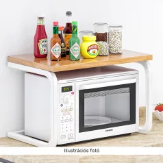 Rakodópolc, fehér/természetes tölgy, AVENO