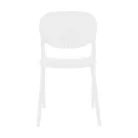 Rakásolható szék, fehér, FEDRA NEW
