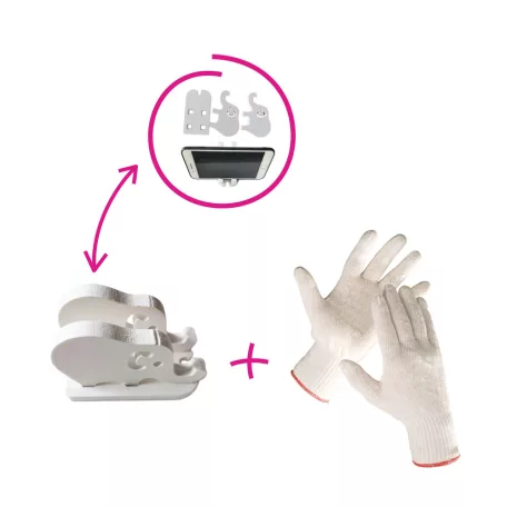 Forgó polcállvány, 4 polc, fehér, ERION TYP 1+ ajándék